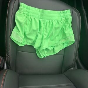 Lululemon Athletica Bright Green Athletic Shorts